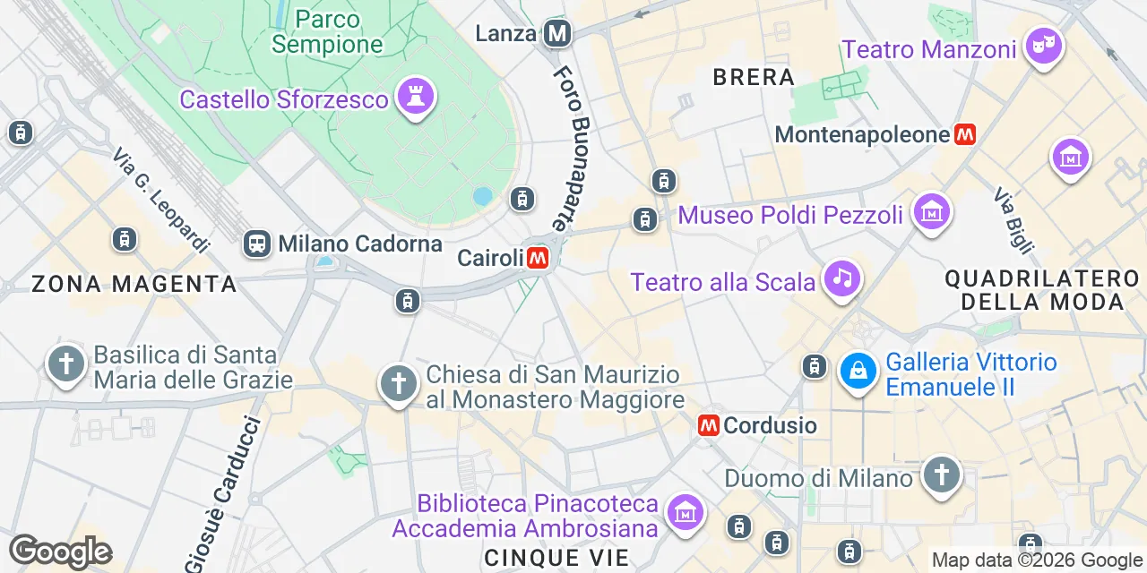 Via Dante 16,Quartiere Castello, 20121 Milano