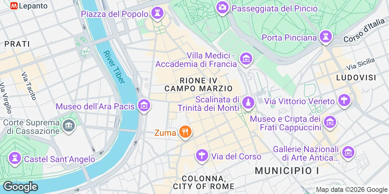 via dei Pontefici 3, 00186 Roma