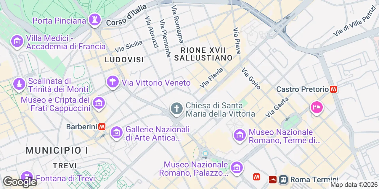 Via Antonio Salandra 18,18, 00187 Roma