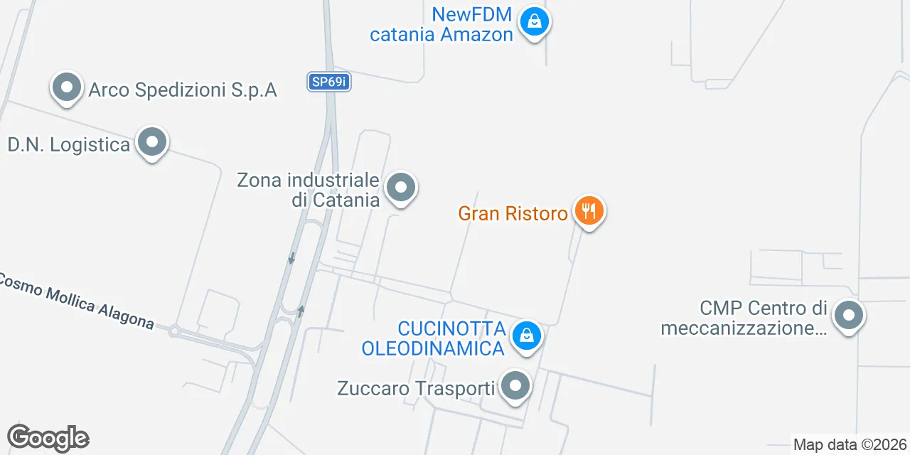 Stradale Vincenzo Lancia 57 Z.I. Blocco Palma, 95121 Catania