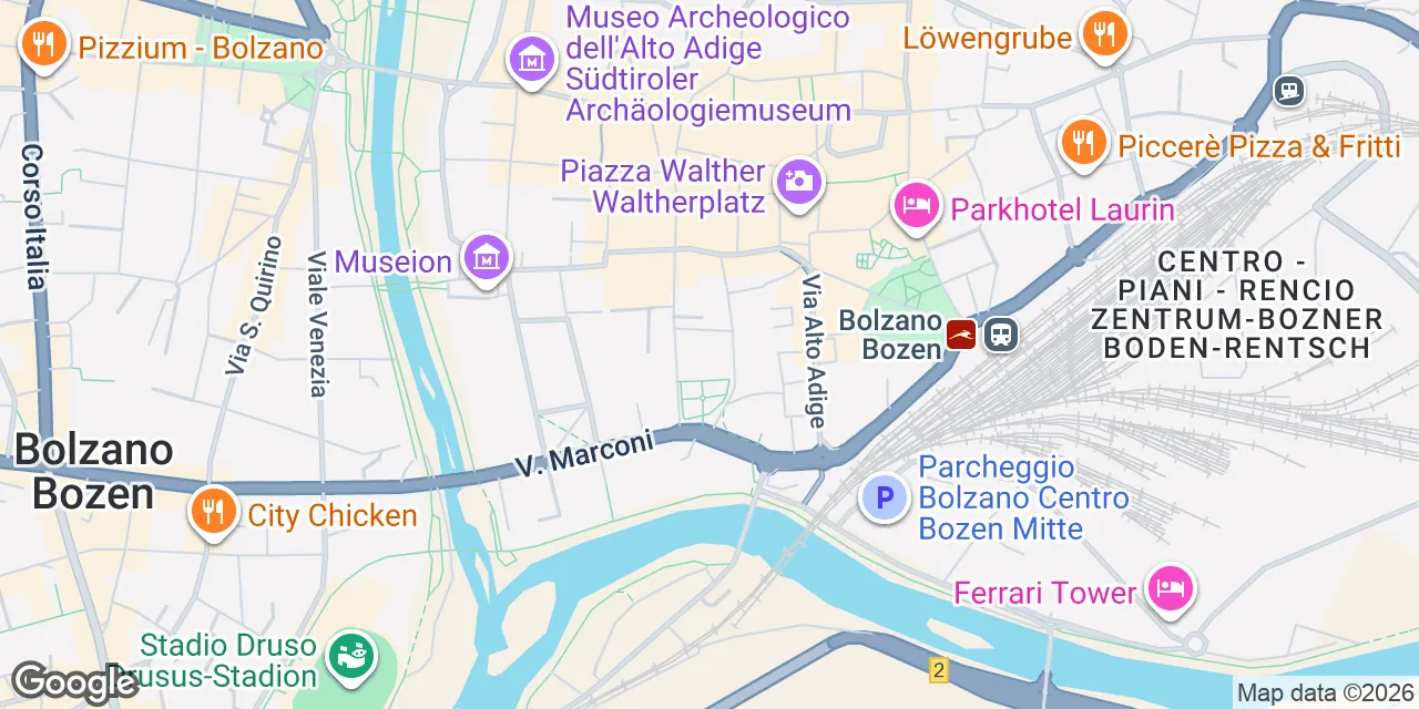 P.za Alto Adige 1, 39100 Bolzano