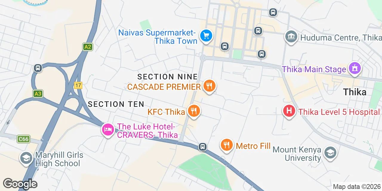 Zuhura Place,Kenyatta Hwy, Thika