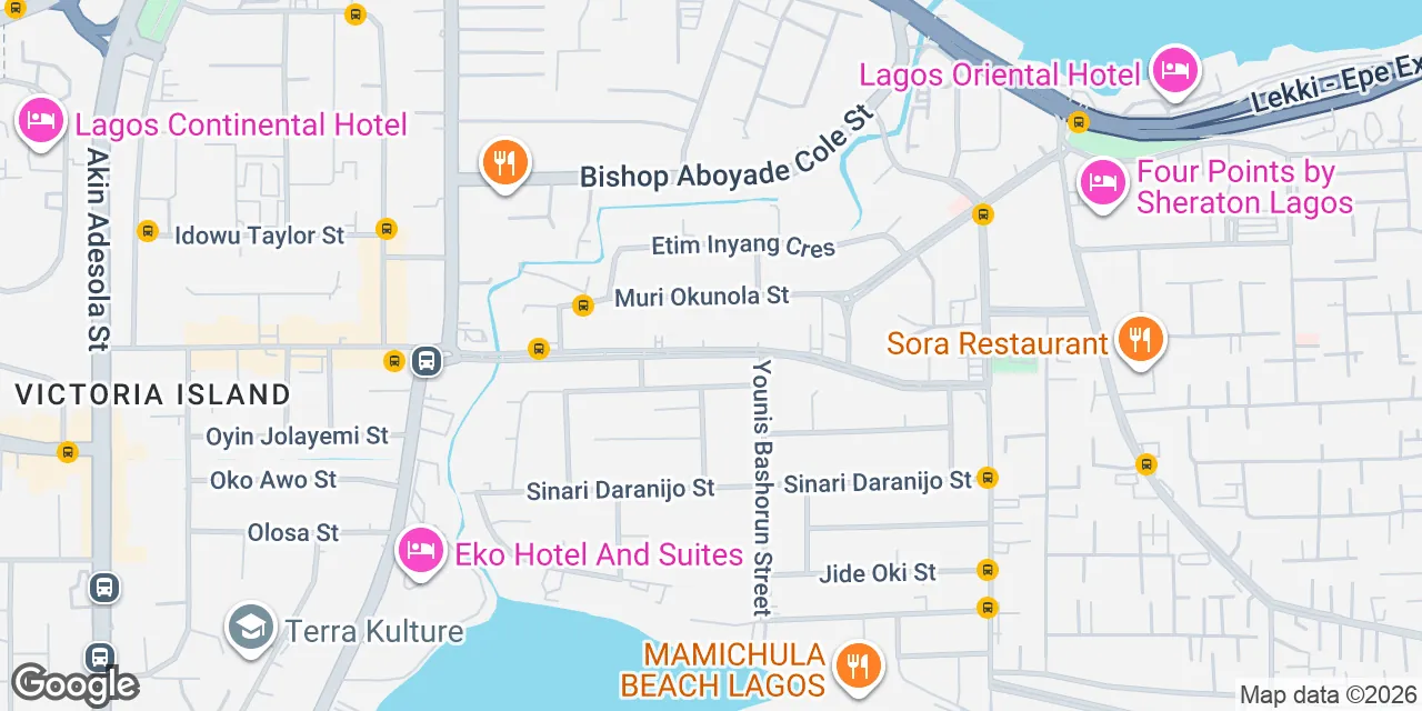 Ajose Adeogun St, Lagos 106104