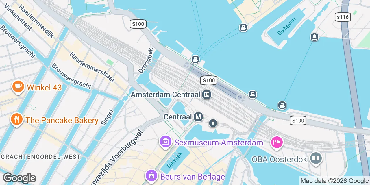 Stationsplein 19-W,Perron 2- A, 1012 AB Amsterdam Centre