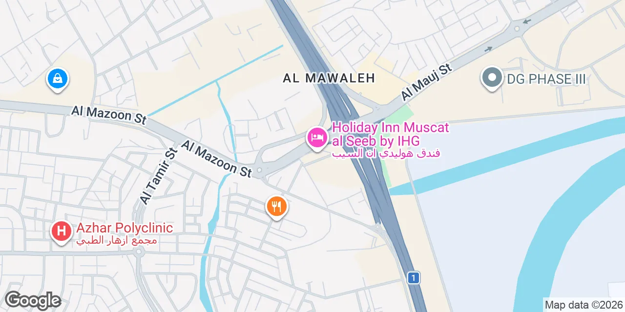 Holiday Inn Muscat Al Seeb,1st & 2nd Floor, Al Mawaleh South, Muscat 121
