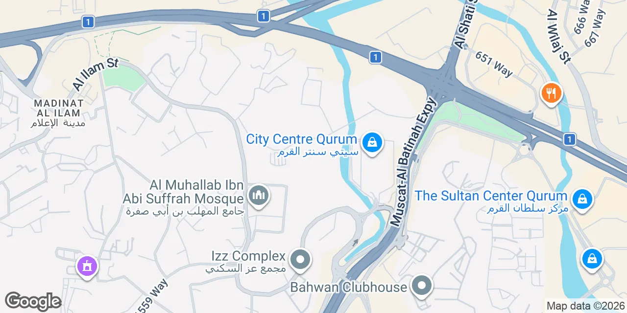 City Centre Qurum,First Floor, Muscat 111