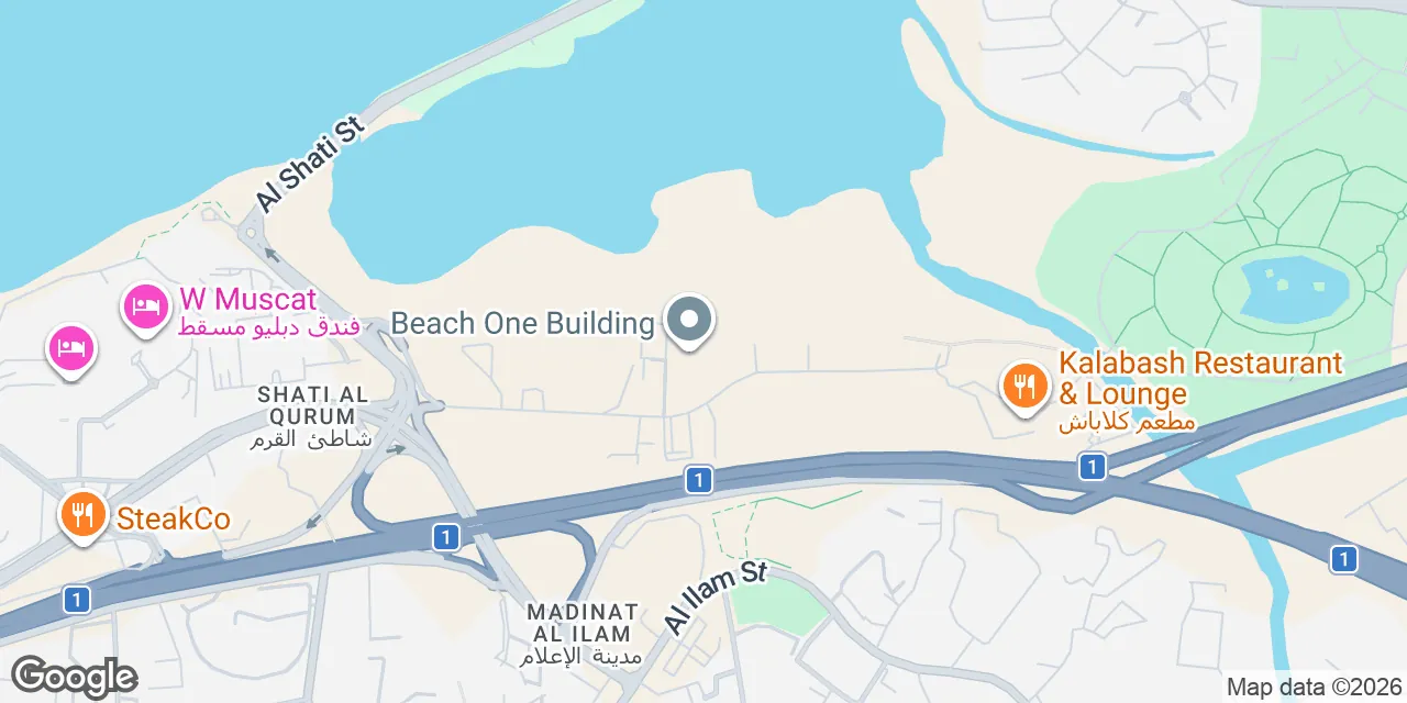 Shatti Al Qurum,3rd Floor, Beach One Building, Muscat 102