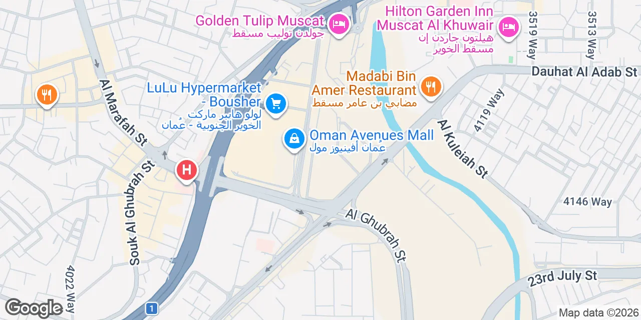 Dauhat Al Adab St, Al Khuwair 136