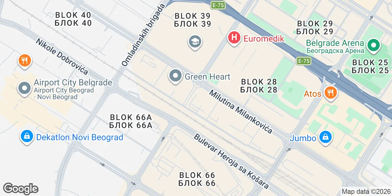 Milutina Milankovica Blvd 9ž, 11070 Belgrade