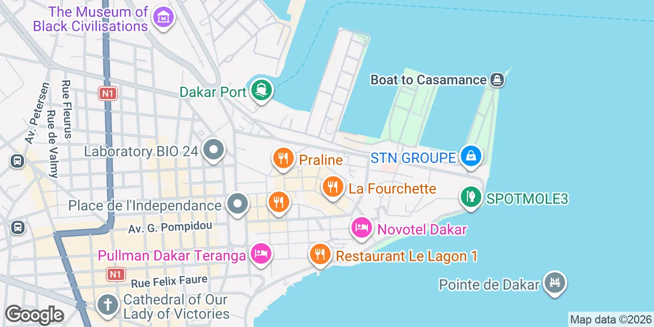 Azur 15 building,12, Bd Djily Mbaye, le Plateau,BP: 50 555, Dakar 50555