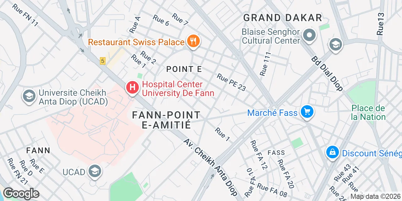 Point E, Rue de Fatick, Dakar 10700