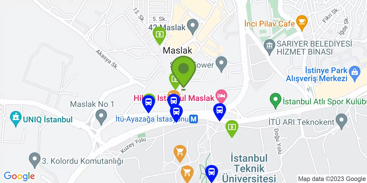 Maslak Mah. Maslak Meydan Sok. Beybi Giz Plaza No:1 Kat:15 D.No:55 PK:34398 Sarıyer , Maslak 34398