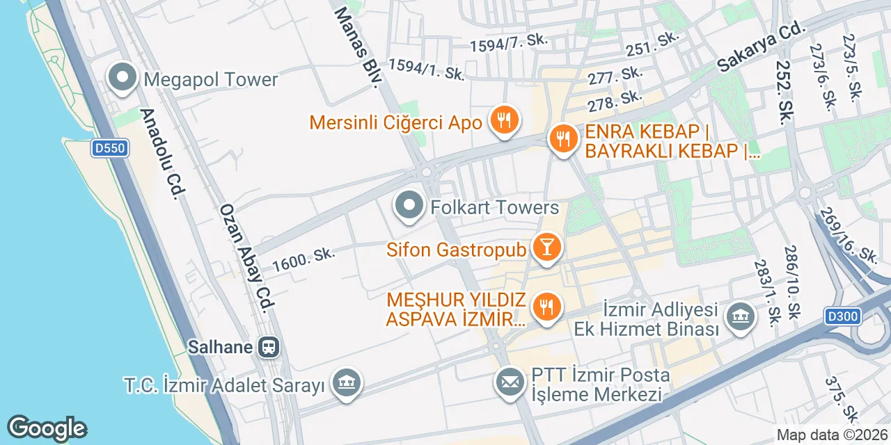 Folkart Towers, Adalet Mah.,Manas Bulv. No: 39 B Block,Kat: 31, Bayraklı, Izmir 35530