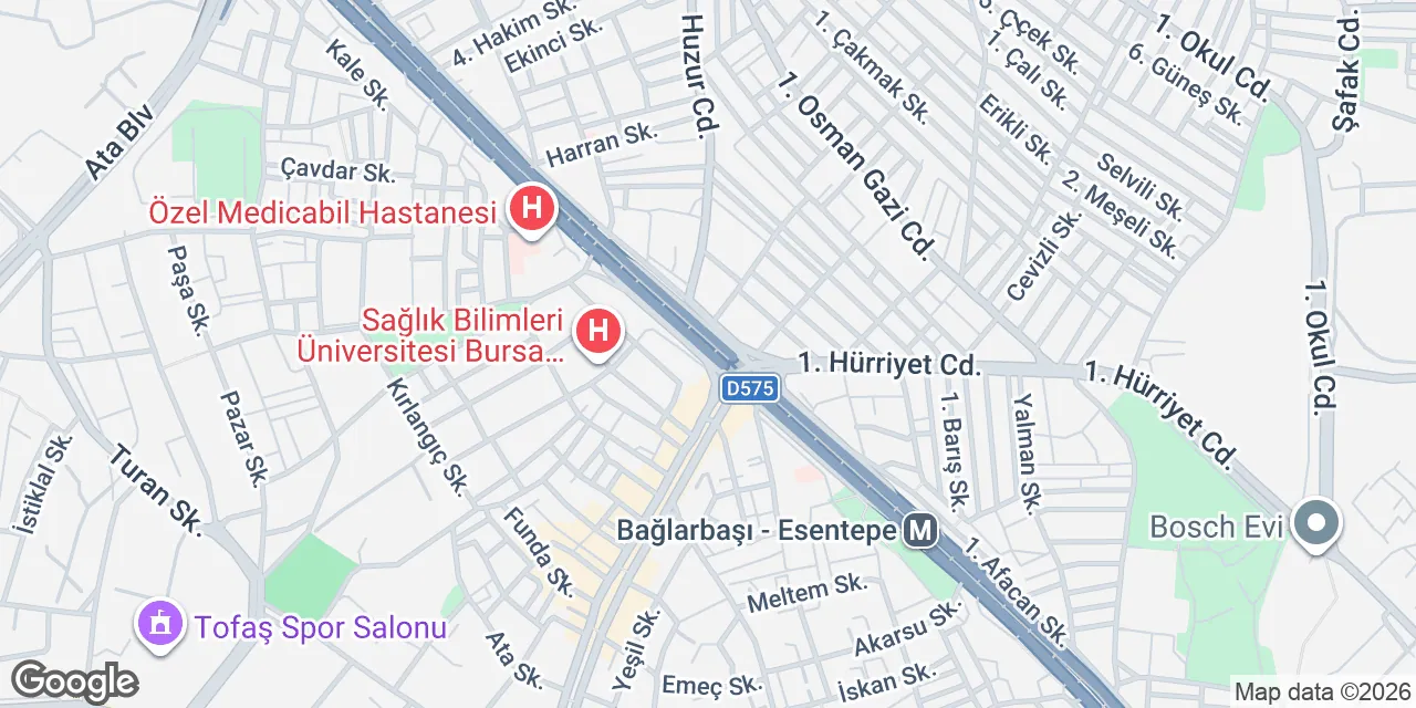 Fethiye,Corner Plus İş Merkezi,Sanayi Caddesi No:263 D:Kat 3, Bursa 16140