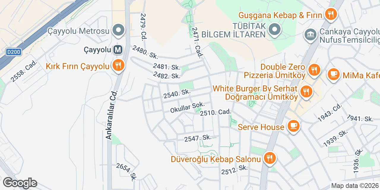 Çankaya Ankara,Ümit Mah, 2539 SK. NO:4 IC KAPI NO:1, Ankara 