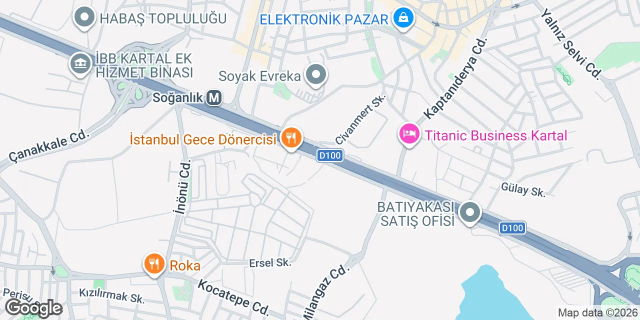 Marmara Kule A Blok Kartal,Esentepe Mah. Kelebek SK., Maltepe 34840