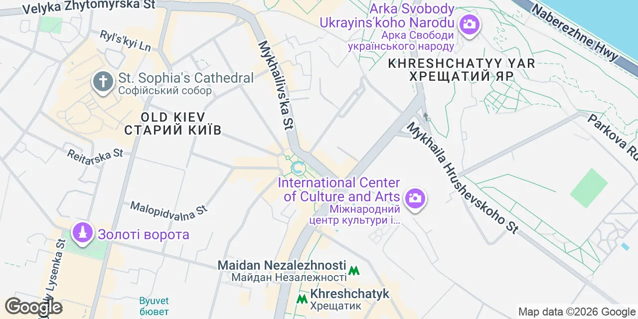 Maidan Nezalezhnosti, 2, 01012 Шевченківський район