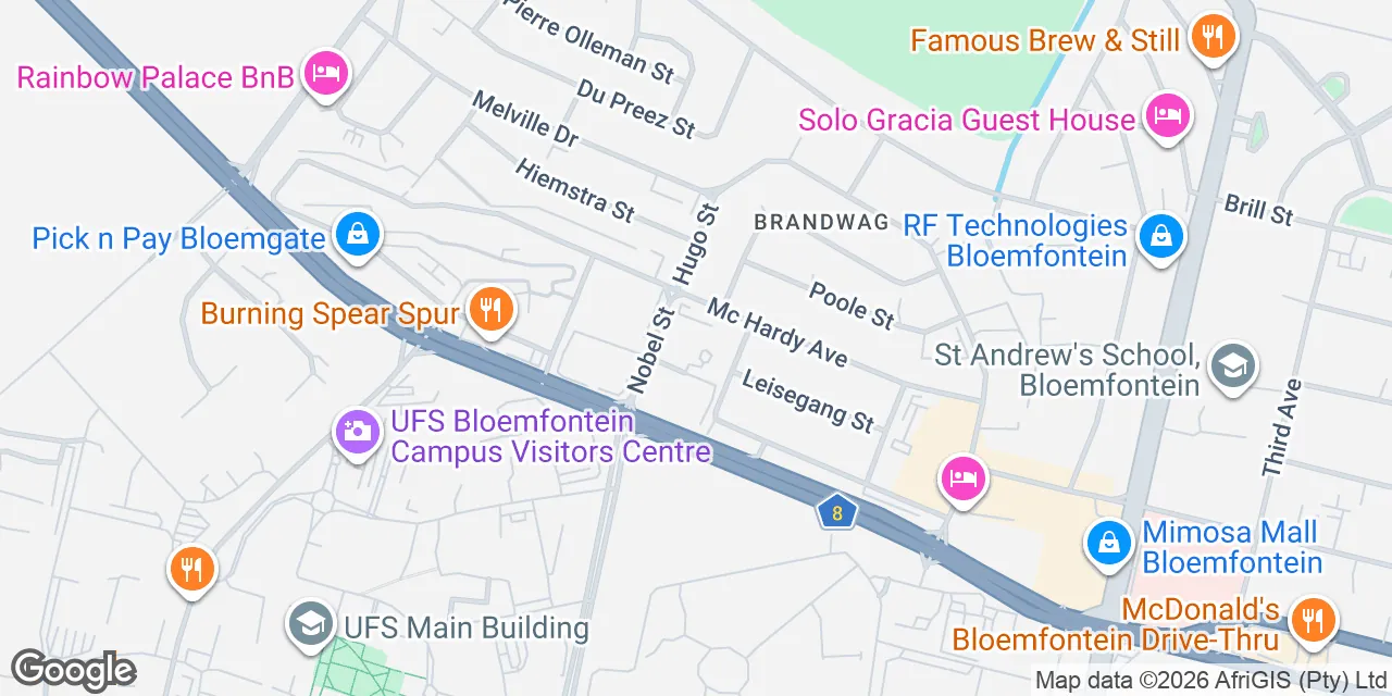 Uni Park Building,Nobel street,Free State, Bloemfontein 9301