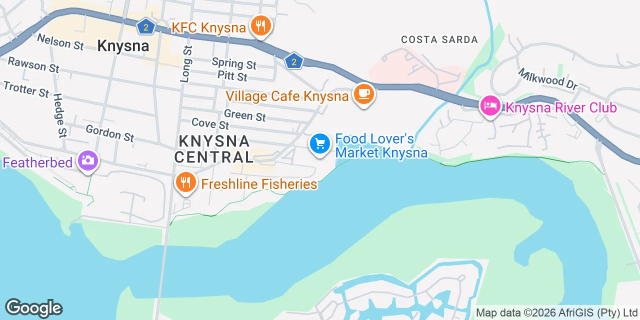 Waterside Shopping Centre,Corner Waterfront Drive and&nbsp;Union Street, Knysna 6571