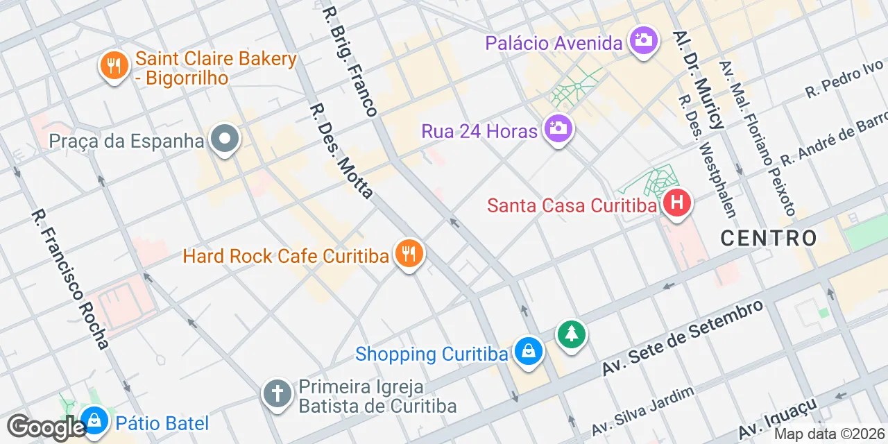 Rua Comendador Araújo, 499,10º andar, Centro, Brasilia 80420-000