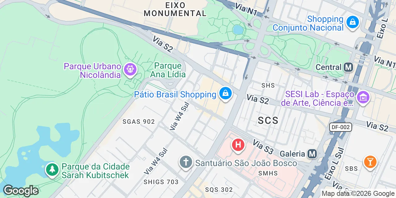Edifício Parque Cidade Corporate,Salas 1001-1003, Quadra 09, Bloco C, Torre C, Asa Sul, Setor Comercial Sul, Brasilia 70308-200