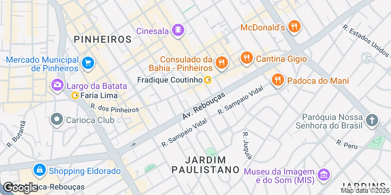 Rua Capitão Antonio Rosa, 409,Jardim Paulistano, Sao Paulo 01443-010