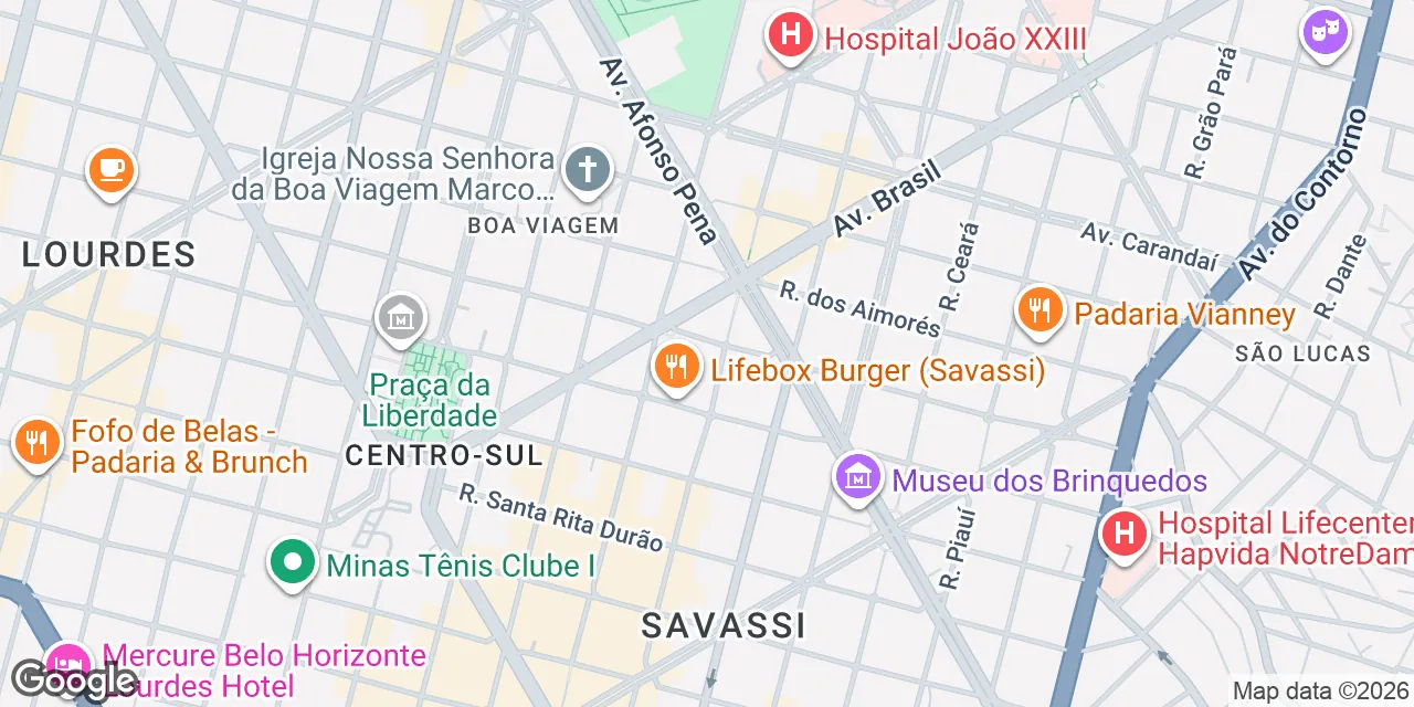 Rua Paraíba, 550,8º e 9º andares,Renaissance Work Center, Belo Horizonte 30130-140