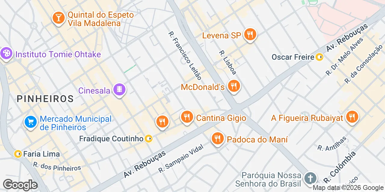 R. Cônego Eugênio Leite, 623 - 1º, 2º, 3º  e 4º andares,Pinheiros, Sao Paulo 05414-011