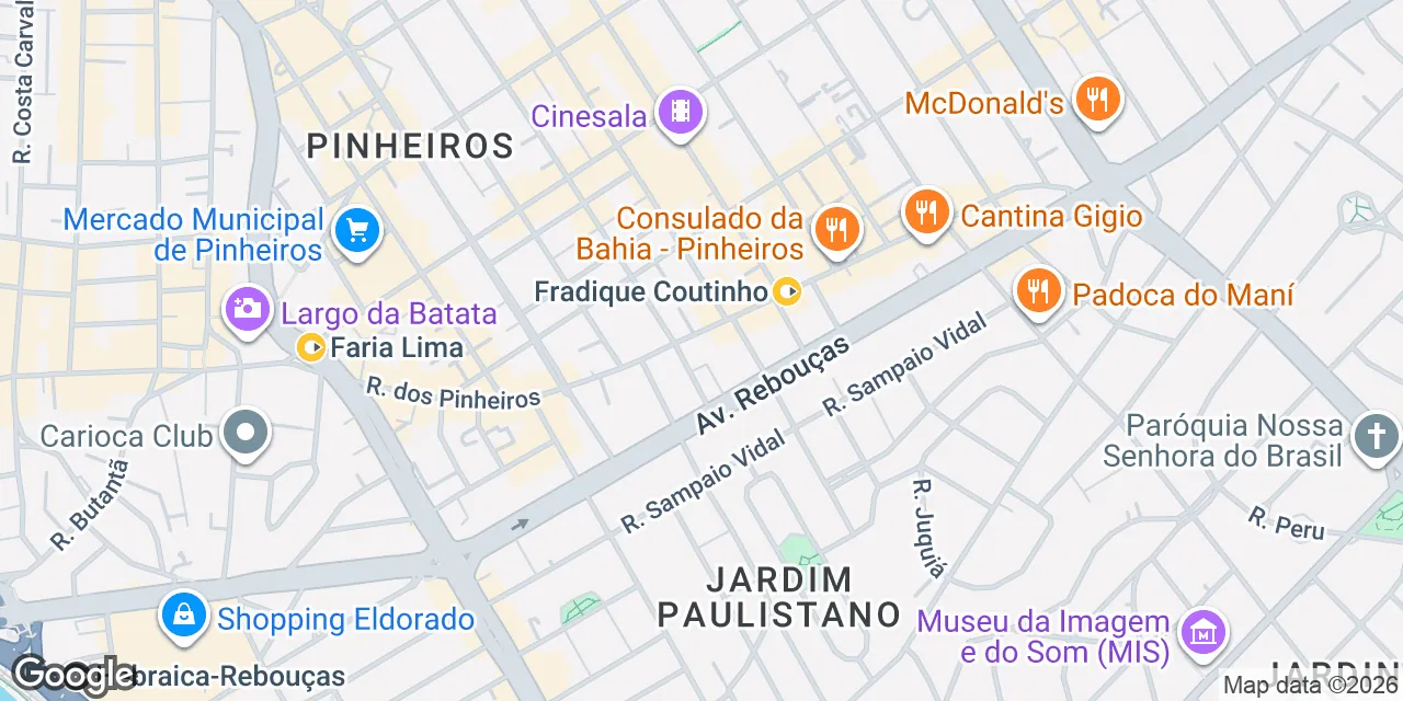 Rua Dante Carraro, 110,Pinheiros, Sao Paulo 05422-060