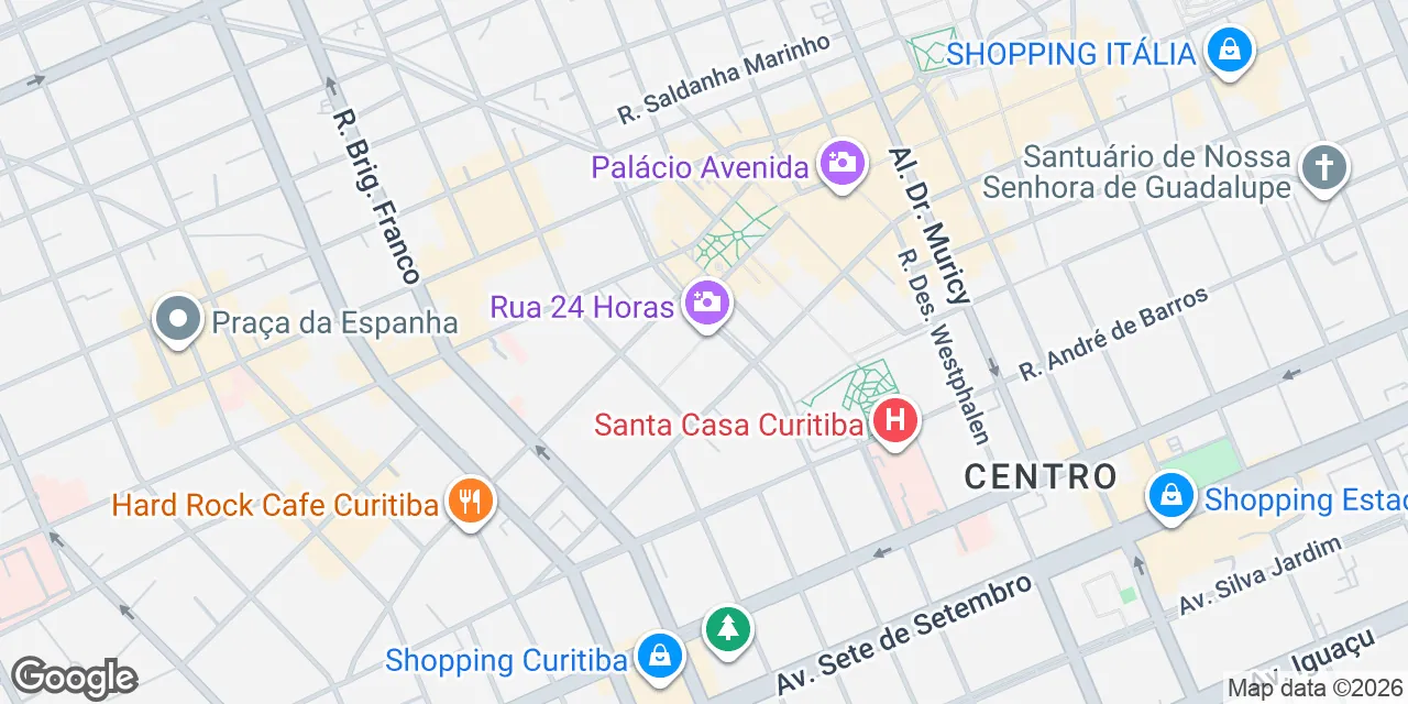 Rua Visconde de Nácar, 1440,Piso 19 - 20, Curitiba 80410-201