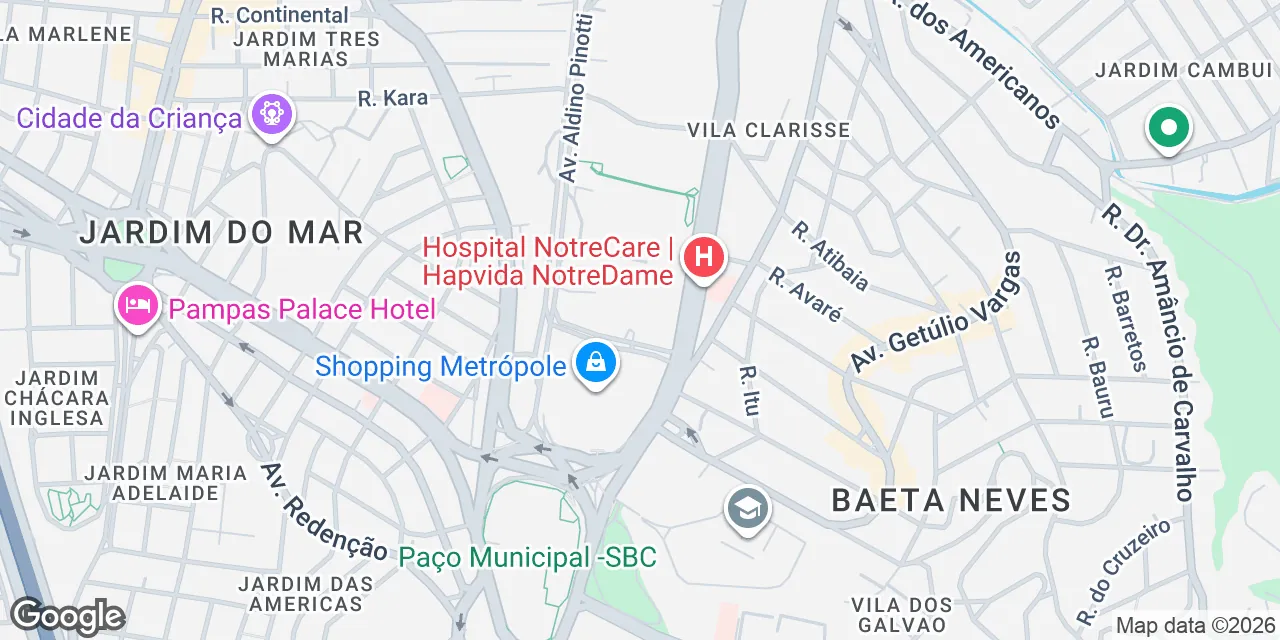 Avenida José Versolato, 101,12º andar, Centro, Santo Andre 09750-730