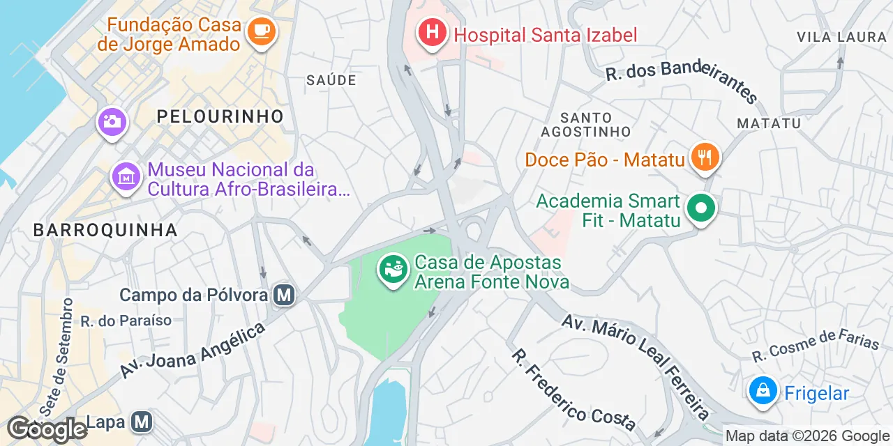 Fonte das Pedras Street,No number, North sector,Between axes 31 and 36, Nazare, Salvador 