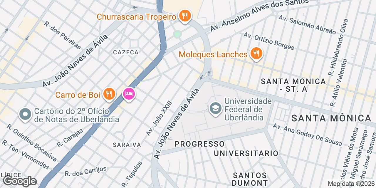 Av. João Naves Ávila 1980,Bairro Saraiva, Uberlandia 38408-100