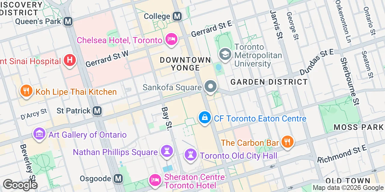 1 Dundas Street West,Eaton Centre, Suite 2500, Toronto M5G 1Z3