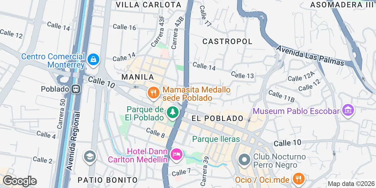 Carrera 43A # 11A-44,Pisos 2,3 y 4,Manila, Poblado Medellin, Medellin 050031