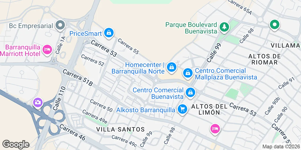 Cra. 53 #50,13th Floor, Barranquilla 080020
