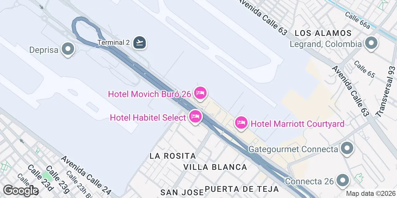 Calle 26 No. 102 - 20,Third Floor, Suite 301, Bogota 