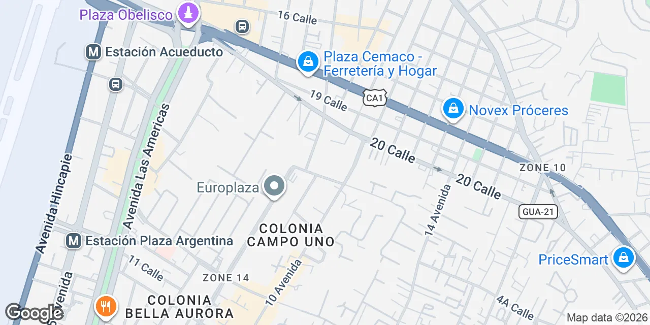 Calle 2, Zona 14,Torres das Conchas, Guatemala