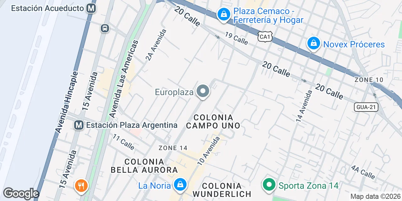 5a Avenida 5-55 Zona 14,Ciudad de Guatemala, Guatemala 01014