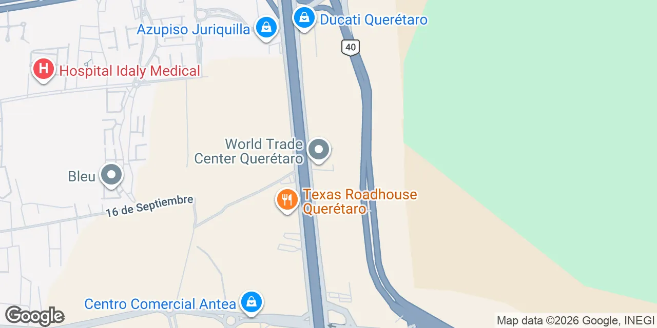 Paseo de la Republica KM 13020,Qro.,Juriquilla, Santiago de Queretaro 76230
