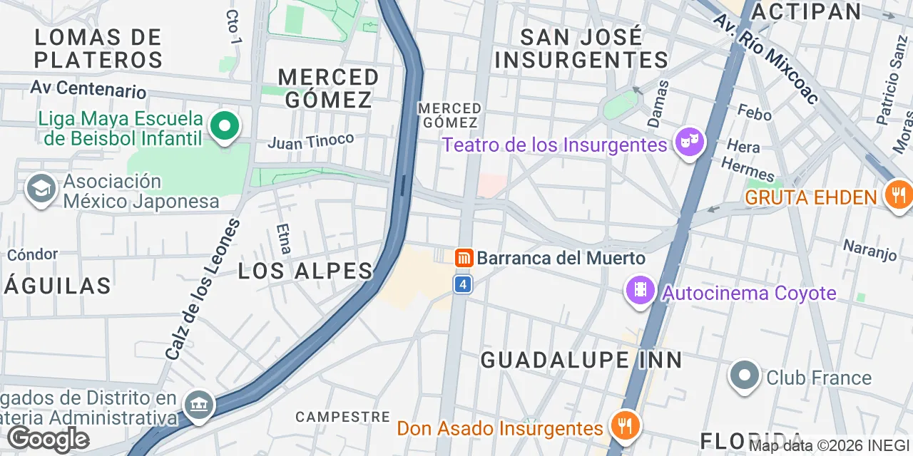 Av. Revolución 1225, Los Alpes, Mexico City Alvaro Obregon 01010