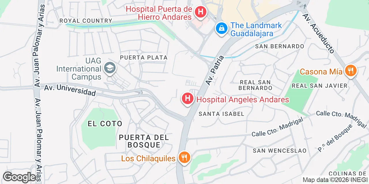 Av. Patria 1501,Jardines Universidad, Zapopan 45110