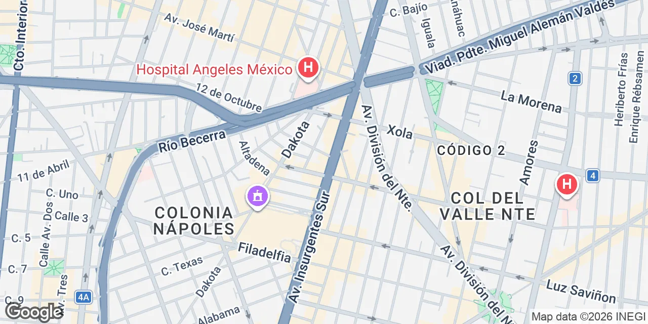 Av. Insurgentes Sur 617, Mexico City 03810