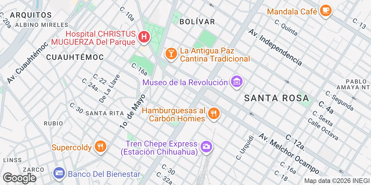 C. Ignacio Ramírez 1402,Pacífico,Zona Centro II, Chihuahua 31030