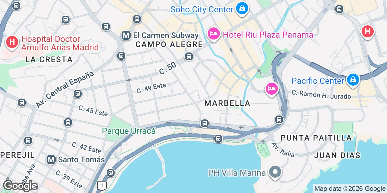 Calle Aquilino de la Guardia,Torre Banistmo, Piso 10,Marbella, Panama City 