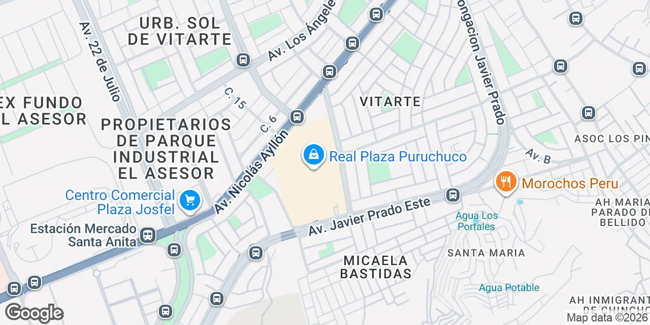 Av. Prol. Javier Prado Este 8680, ATE,Real Plaza Puruchuco, Lima 15494