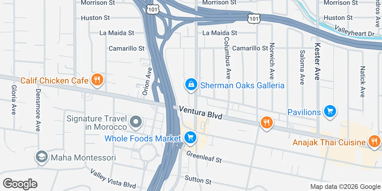 Ventura Boulevard 15303, Sherman Oaks,	 CA 91403