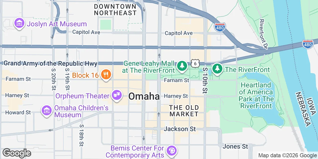 1299 Farnam Street,The Old Market, Suite 300, Omaha, 	NE 68102