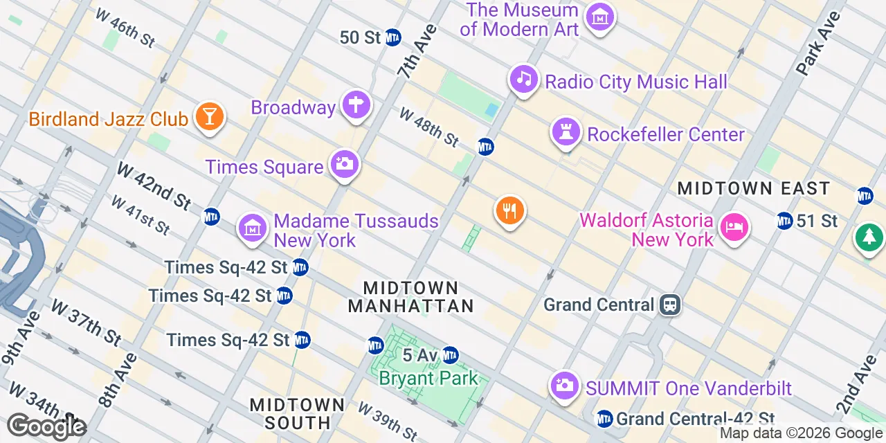 1177 6th Avenue Tower, 5th Floor, New York Grand Central, NY 10036