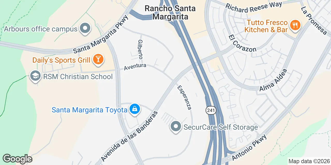 30211 Avenida de las Banderas,Suite 200, Rancho Santa Margarita, CA 92688